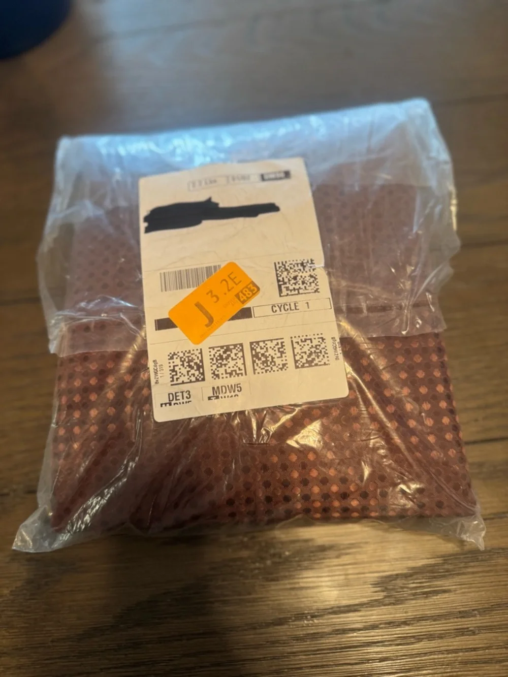 Brown Waffle Fabric Shower Curtain - Home Bath
